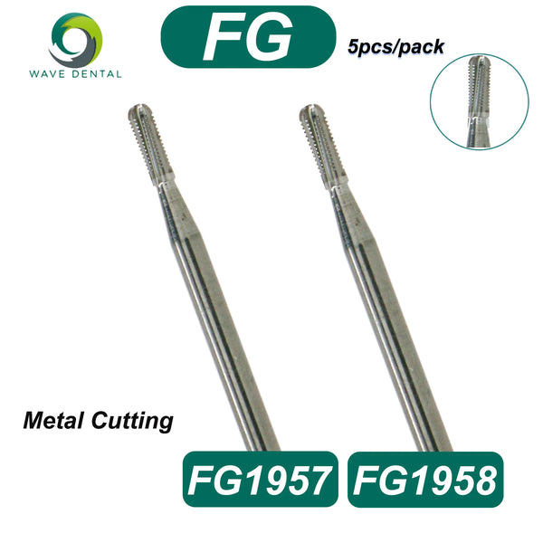 WAVE Dental Tungsten Carbide Burs Broken Crown Needle FG1958 High Speed Dentistry Drill Dentistry Accessories Tools