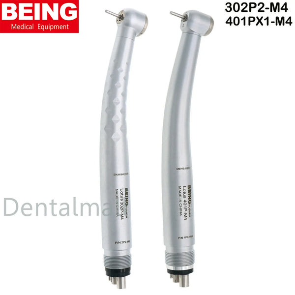 BEING Dental High Speed Air Turbine Push Button An-Retaction 4 Holes Handpiece