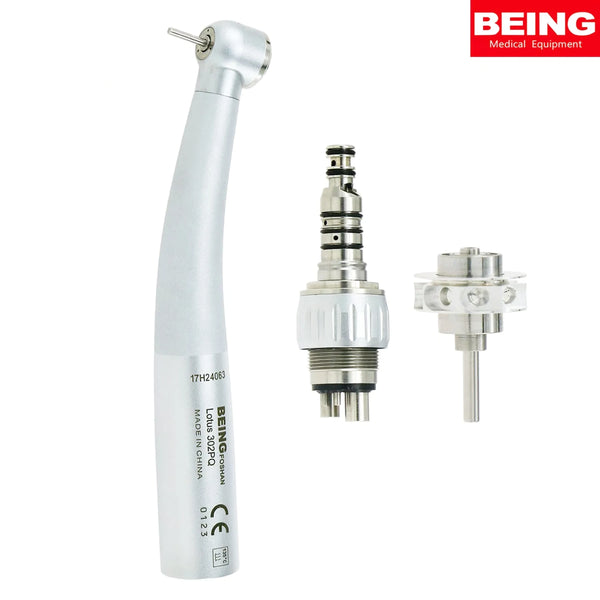 BEING Dental Push Button High Speed Air Turbine Handpiece 302PQ-K fit Compatible KaVo Coupler M4