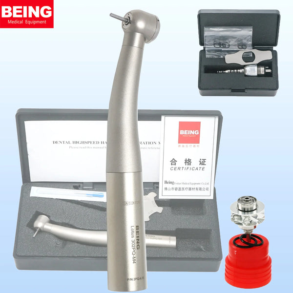 BEING Dental Turbine High Speed Handpiece 4 Holes Ti Coating 302PQ-K-TI fits KAVO MULTIflex