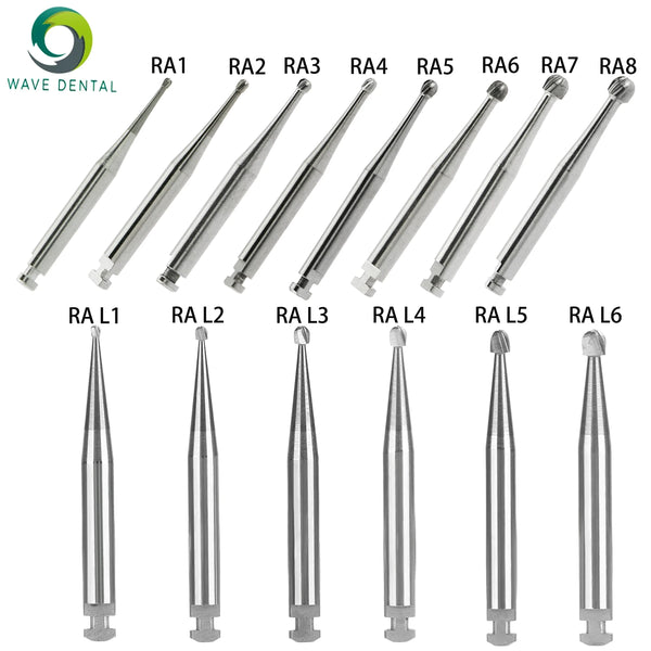 PRIMA WAVE Dental Bur Tungsten Carbide Burs RA SURG L Series Dentistry Drills Round Head Dental Strawberries And Implant Drill