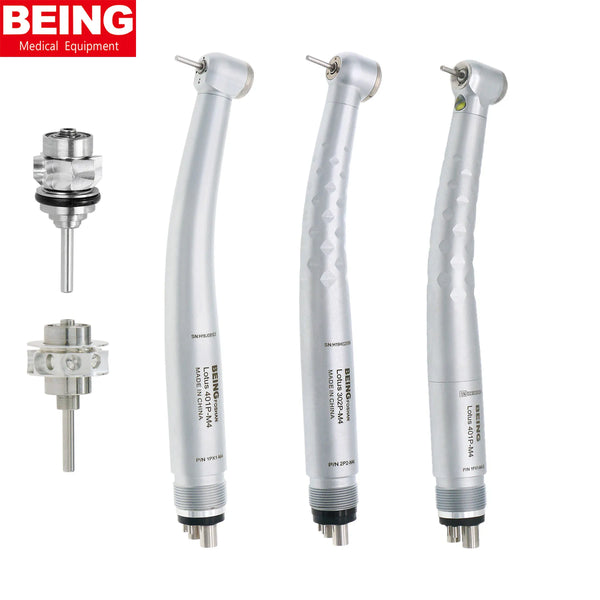 BEING Dental High Speed Air Turbine Handpiece LED Self Power 3 Water Spray System 302P-M4 401P-M4/-E Compatible Fit NSK PANA MAX